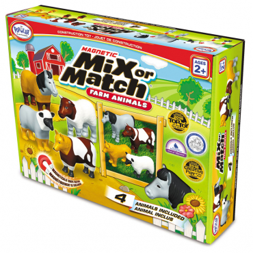 Магнитный конструктор "Смешай и собери". Животные фермы. Стартовый набор - «globural.ru» - Ростов-на-Дону