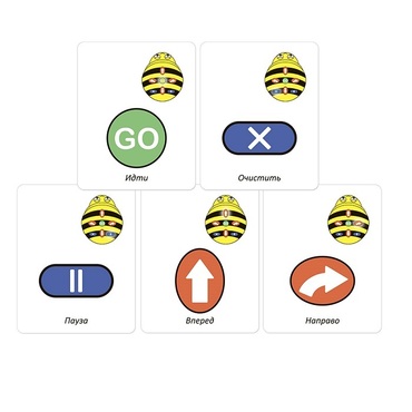 Набор карточек для программирования мини-робота Bee-Bot - «globural.ru» - Ростов-на-Дону