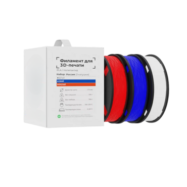 Набор Филамента для 3D-Печати "Россия" - «globural.ru» - Ростов-на-Дону