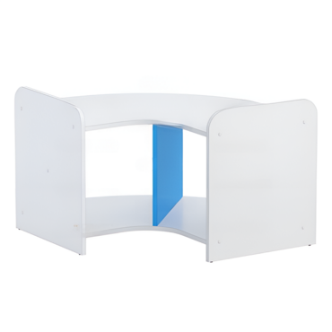 Стеллаж для пособий 7 (белый/синий)  - «globural.ru» - Ростов-на-Дону