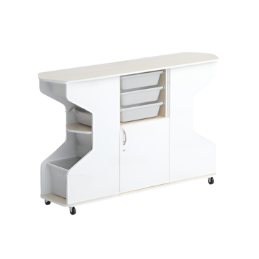 Стеллаж Робик 002 (дуб молочный/белый) - «globural.ru» - Ростов-на-Дону