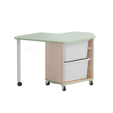 Стол детский левый Робик 002 (бук/фисташковый) - «globural.ru» - Ростов-на-Дону