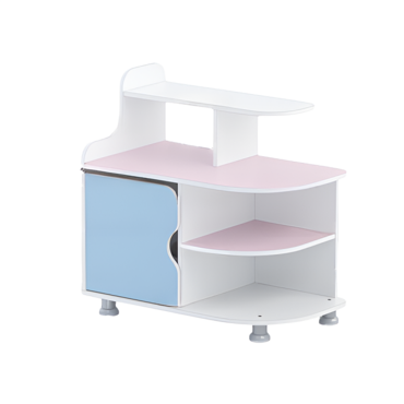 Тумба для пособий (белый/зефир/прибрежный синий)  - «globural.ru» - Ростов-на-Дону