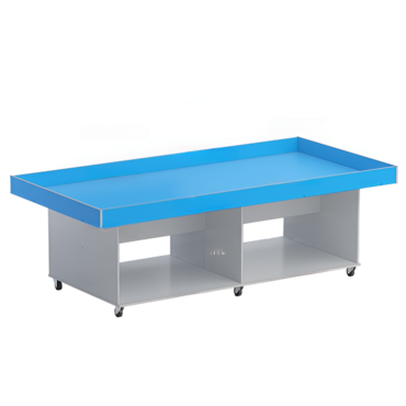 Стол для робототехники с полками (серый/синий) - «globural.ru» - Ростов-на-Дону