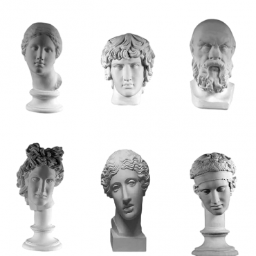 Комплект гипсовых моделей головы  - «globural.ru» - Ростов-на-Дону