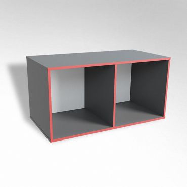 Открытая настенная полка-2-х секционная ТР2 ЛДСП  - «globural.ru» - Ростов-на-Дону