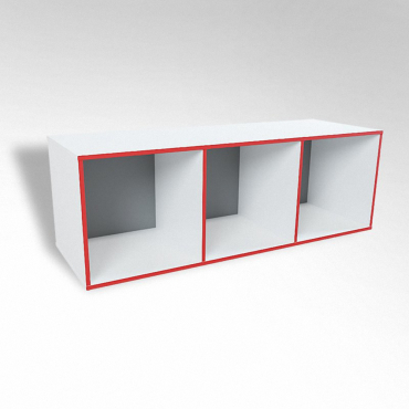 Открытая настенная полка-3-х секционная ТР3 ЛДСП  - «globural.ru» - Ростов-на-Дону