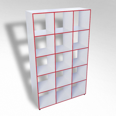 Шкаф открытый многосекционный ТР15 ЛДСП  - «globural.ru» - Ростов-на-Дону