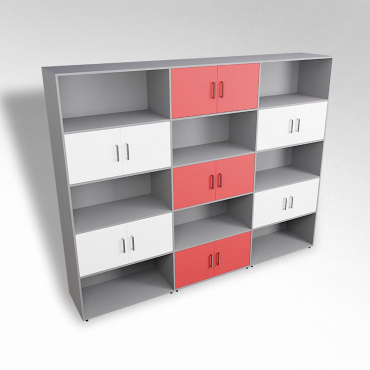 Шкаф встраиваемый закрытый с открытой полкой многосекционный ТР9 ЛДСП  - «globural.ru» - Ростов-на-Дону