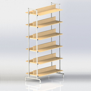 Стеллаж 2-сторонний на металлокаркасе - «globural.ru» - Ростов-на-Дону