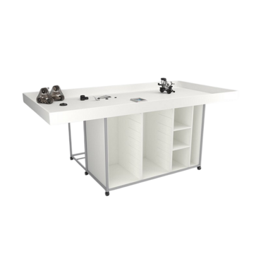 Стол для конструирования и робототехники с полками и местами хранения  - «globural.ru» - Ростов-на-Дону